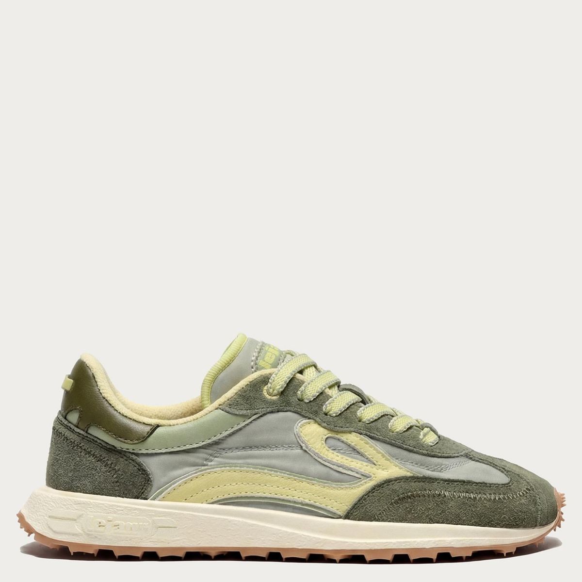 LEJAN - Zapatilla Urbana Hombre Barefoot Verde Lejan Retro