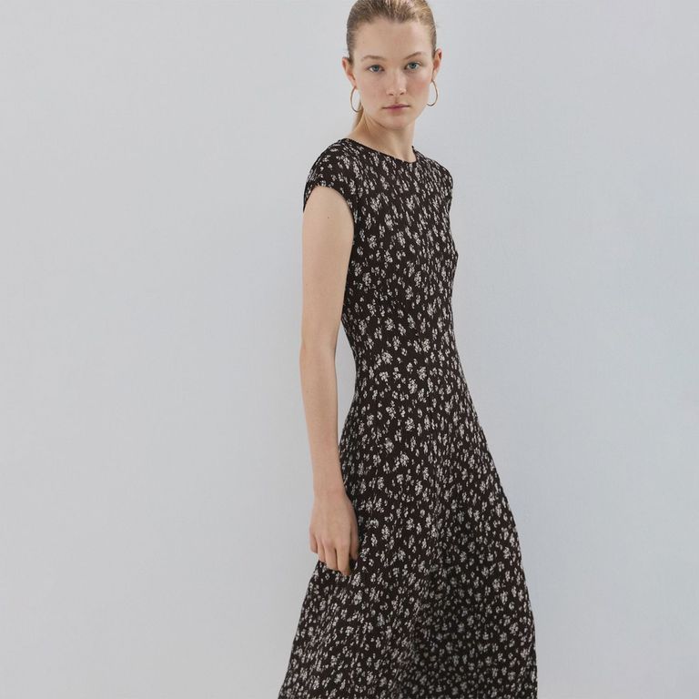 Vestido Midi Estampado Floral Mujer