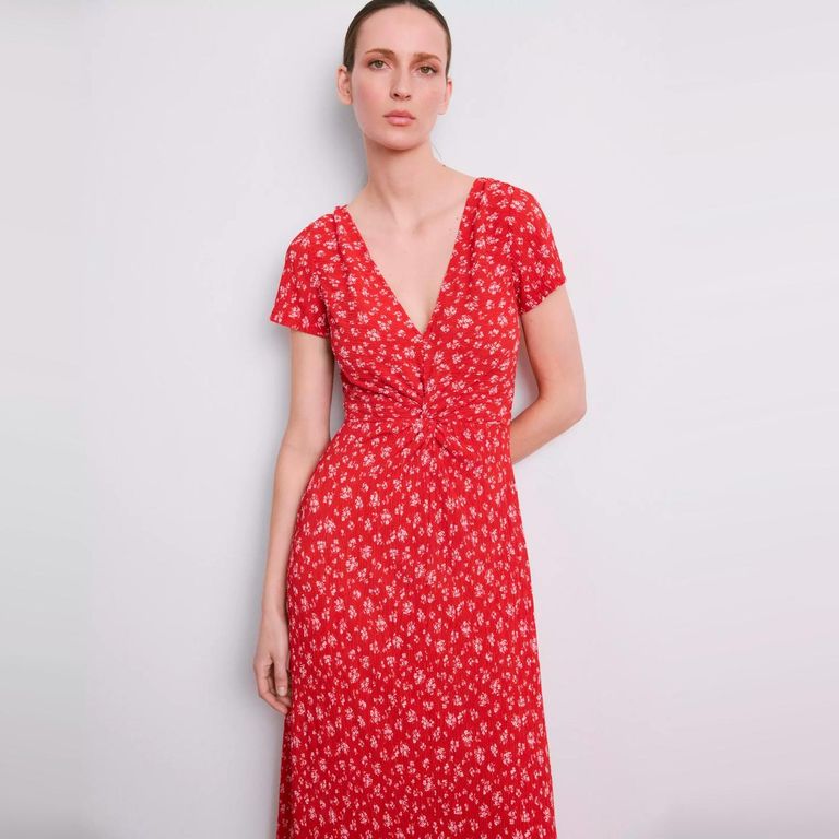 Vestido Midi Estampado Mujer