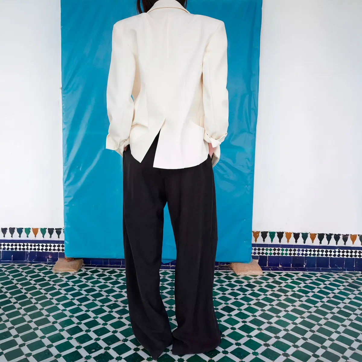 MANGO - Pantalón Recto Lyocell Mujer Mango