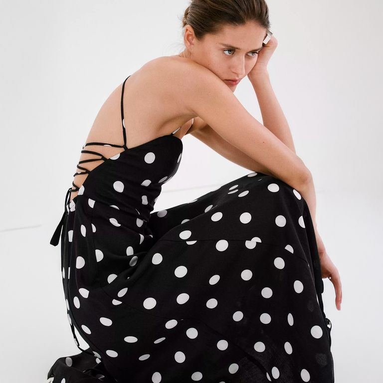 Vestido Lyocell Lunares Mujer