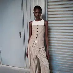 MANGO - Vest Botones Mujer