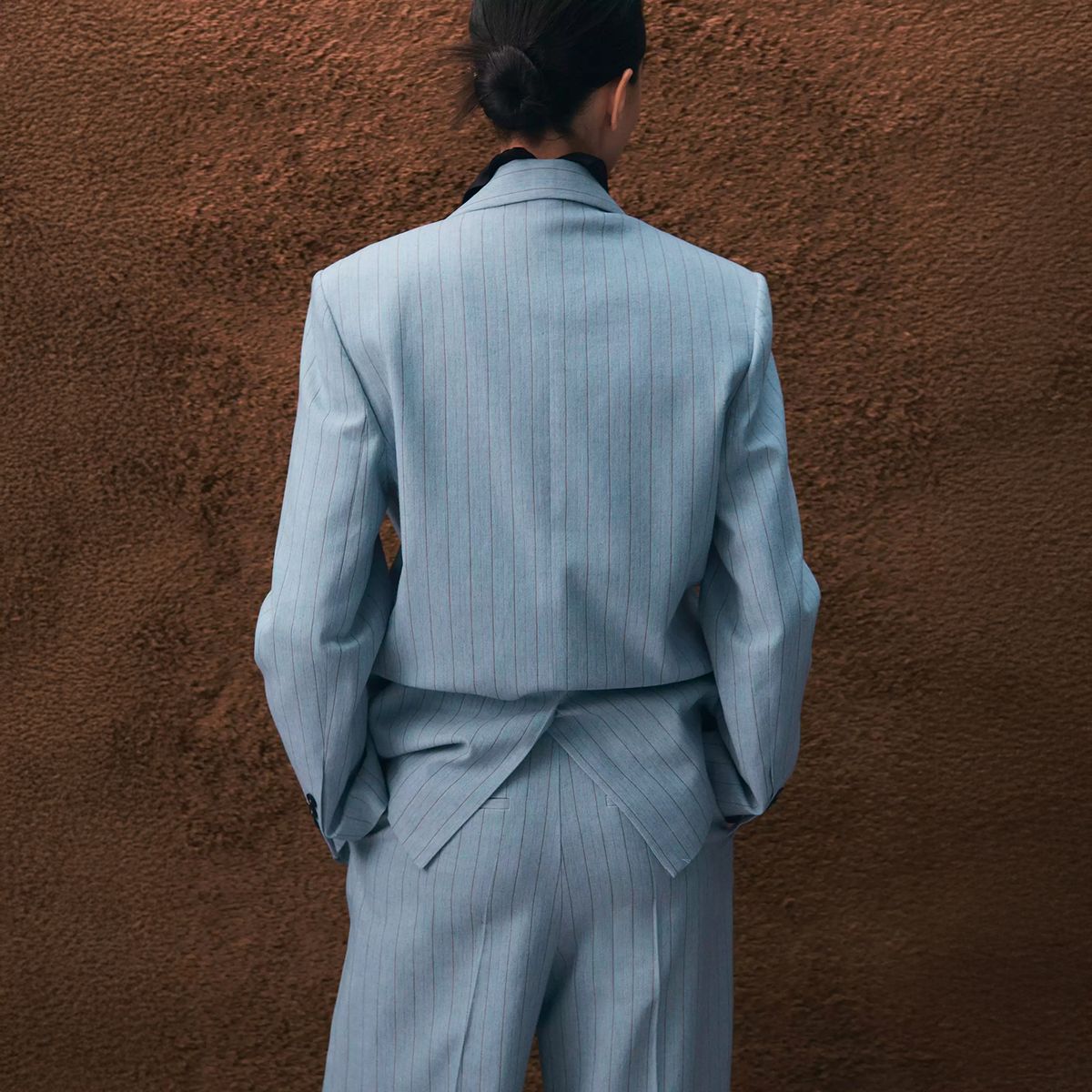 MANGO - Blazer Traje Raya Diplomática Mujer Mango