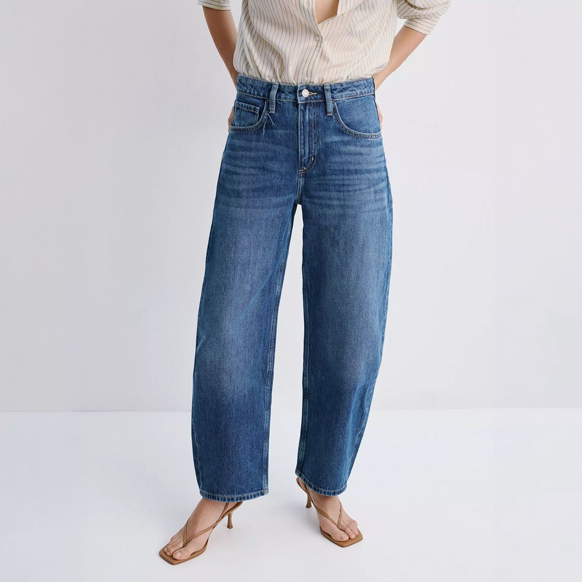 MANGO - Jeans Bet Balloon Tiro Alto Mujer Mango