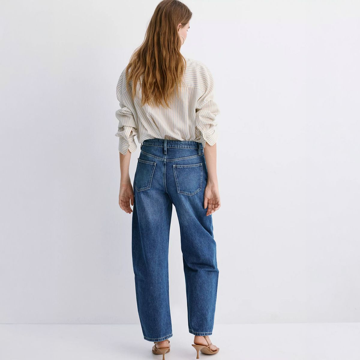 MANGO - Jeans Bet Balloon Tiro Alto Mujer Mango