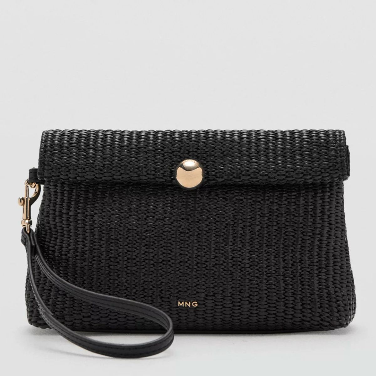 MANGO - Monedero Solapa Botón Mujer Mango
