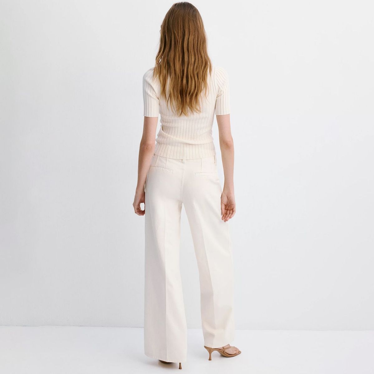 MANGO - Jeans Wide Leg Tiro Medio Mujer Mango