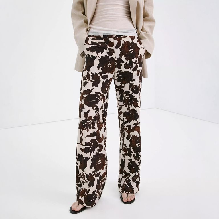 Pantalón Estampado Floral Mujer