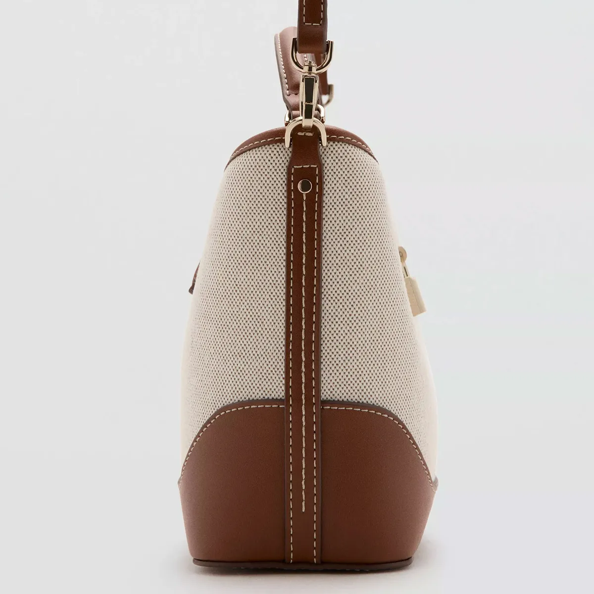 MANGO - Bolso Bucket Textura Mujer Mango