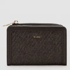 MANGO - Billetera Pequeña Textura Mujer