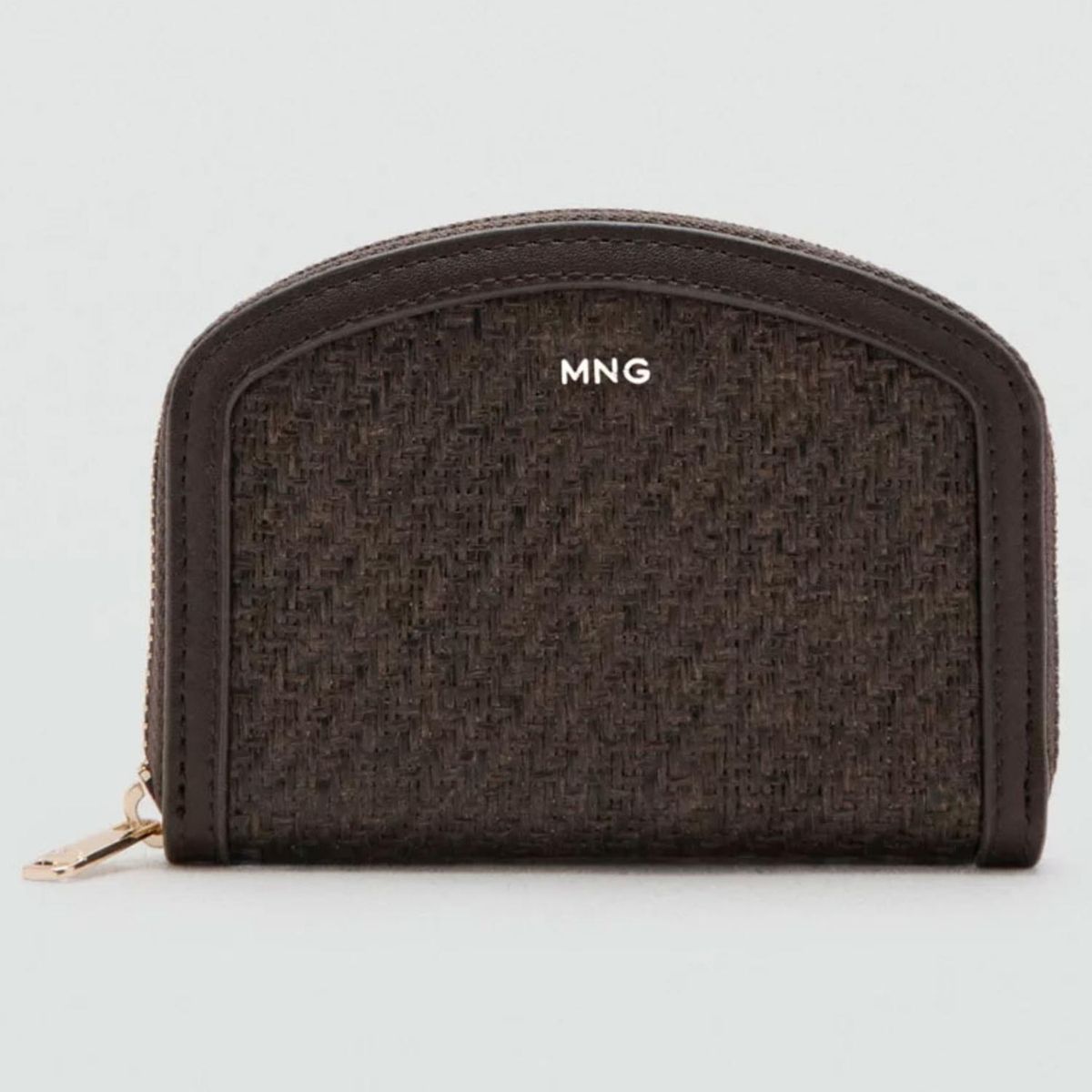 MANGO - Billetera Mediana Textura Mujer Mango