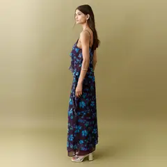 MANGO TEEN - Falda Midi Estampada Mujer Mango