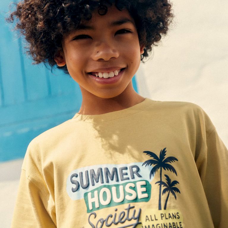Polera Algodón Estampada Niño