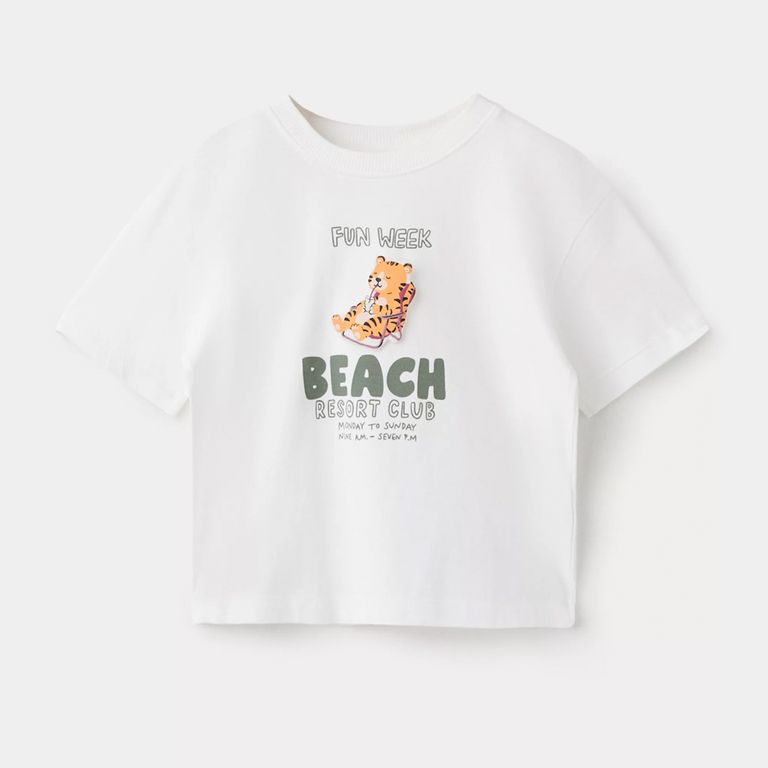 Polera Algodón Estampada Bebé Niño