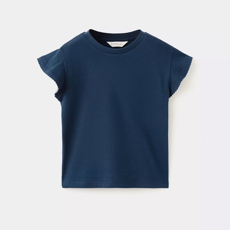 Polera Algodón Manga Corta Bebé Niña