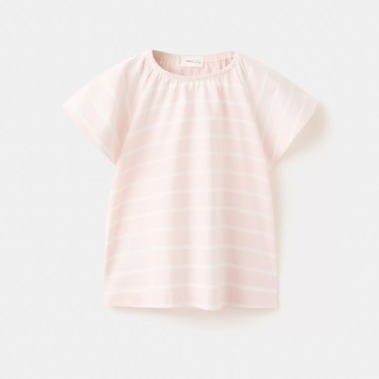 Polera Algodón Rayas Bebé Niña
