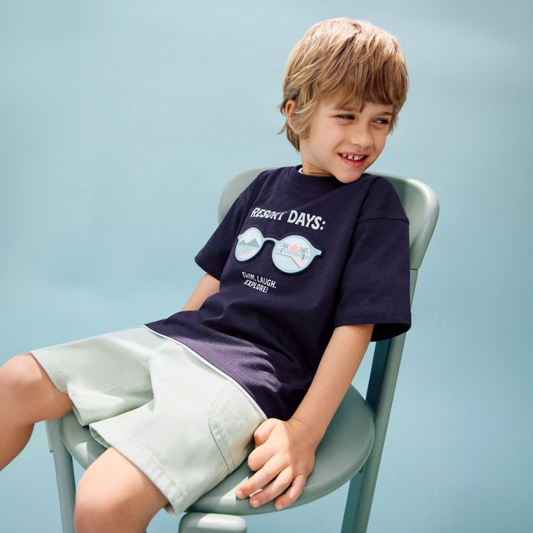 Polera Algodón Estampada Bebé Niño