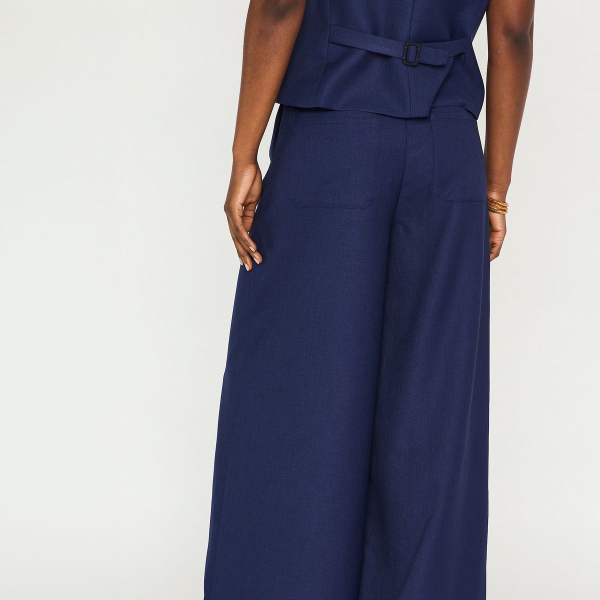 MAISON 123 - Pantalón Sastrero Ancho Mujer Maison 123