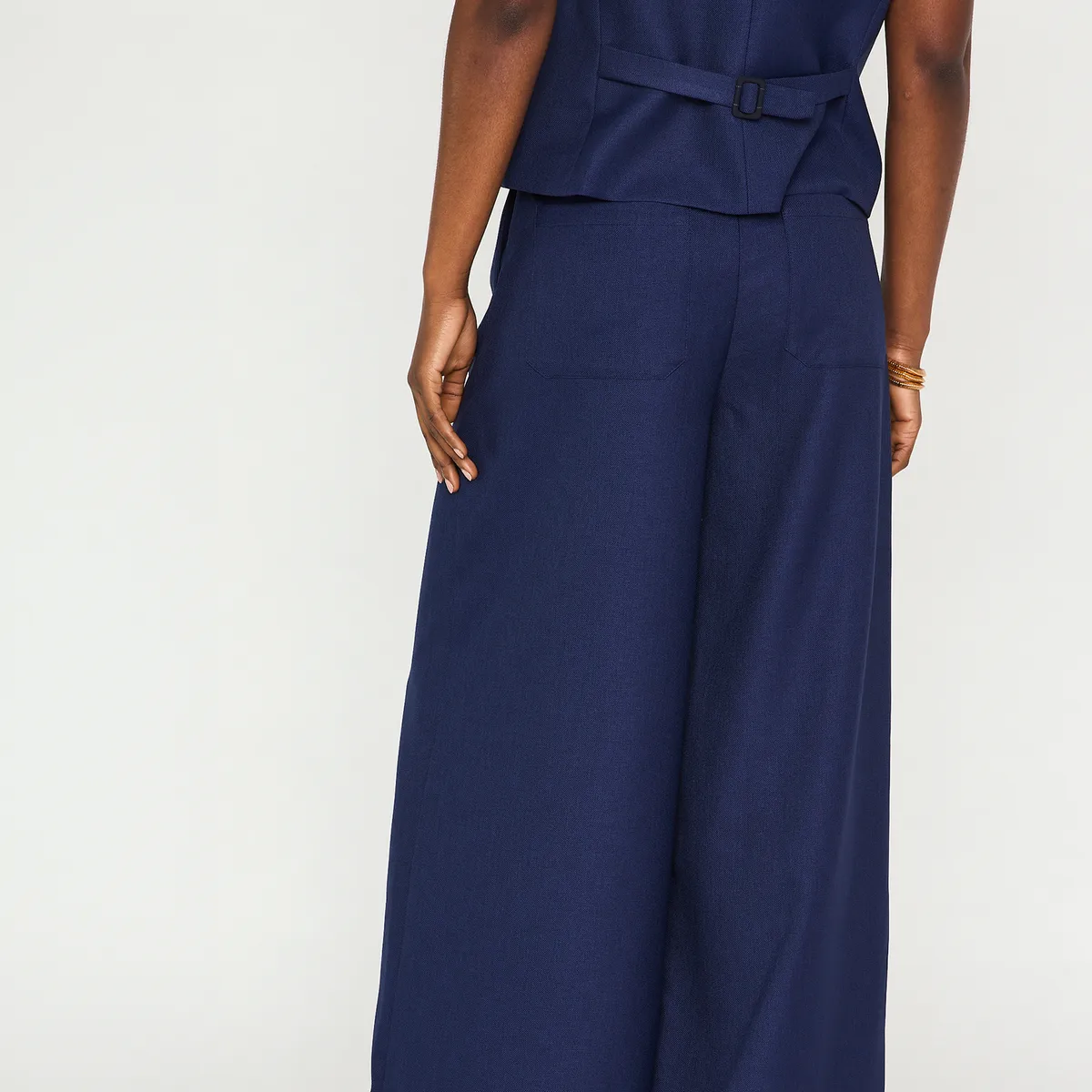 MAISON 123 - Pantalón Sastrero Ancho Mujer Maison 123