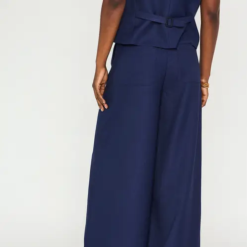 MAISON 123 - Pantalón Sastrero Ancho Mujer