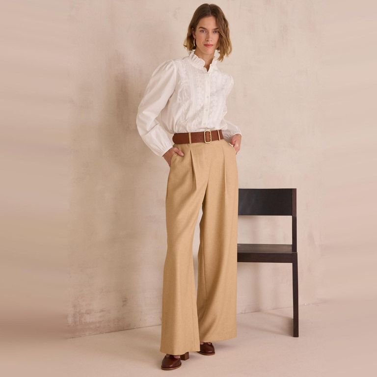 Blusa Bordados Algodón Mujer