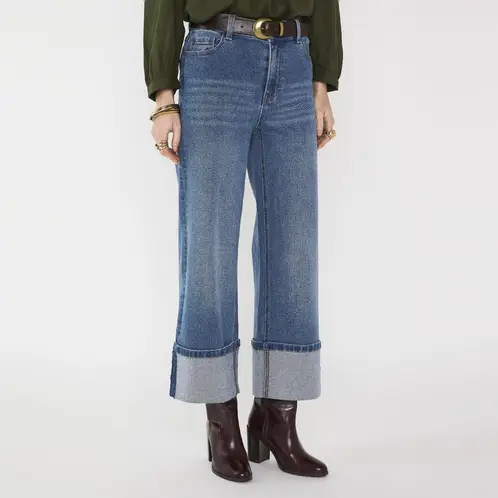 MAISON 123 - Jeans Cropped Mujer 123
