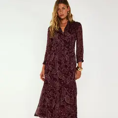 MAISON 123 - Vestido Estampado Mujer 123