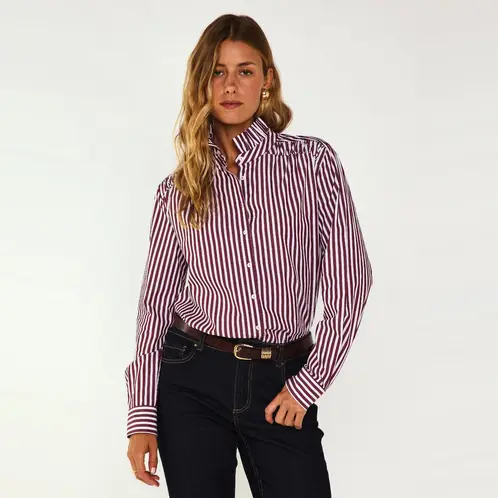 MAISON 123 - Blusa Rayas 100% Algodón Mujer 123
