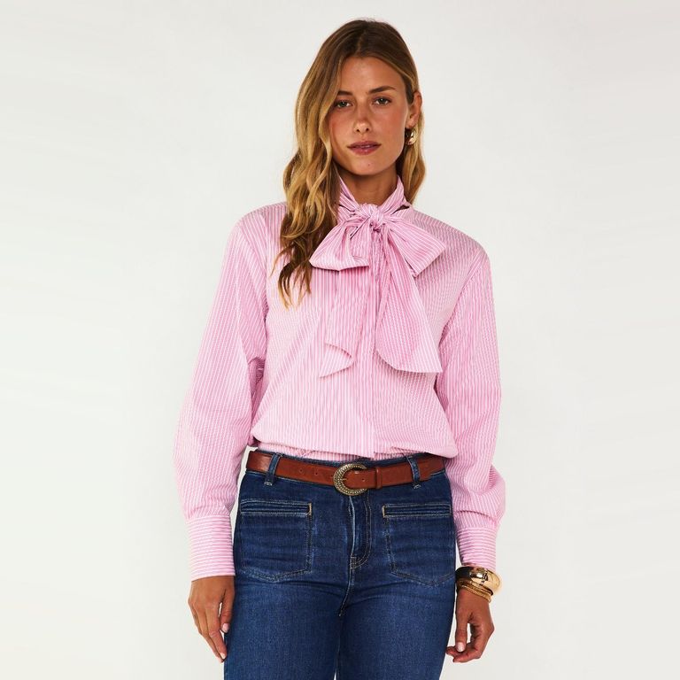 Blusa Rayas Lazo Mujer