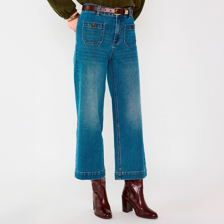 Jeans Cropped Mujer