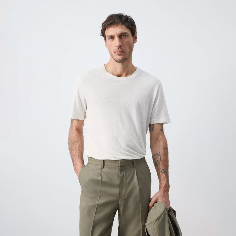 Polera Lino Slim Fit Hombre