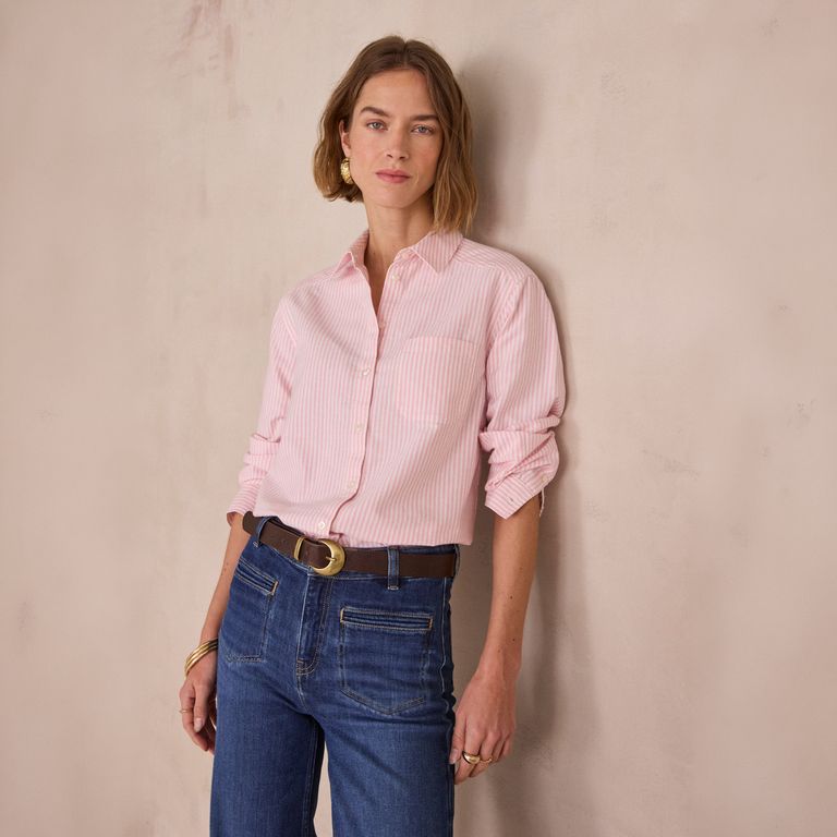 Blusa Rayas 100% Algodón Mujer