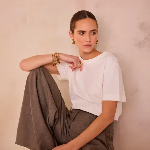 MAISON 123 - Polera 100% Algodón Mujer