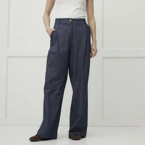 DIXIE - Pantalón Rayas 100% Algodón Mujer
