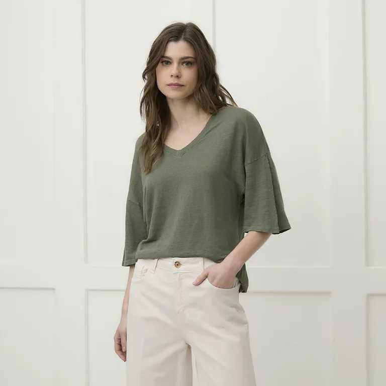 Polera Lino Mujer