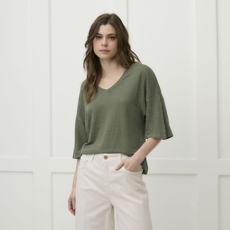 Polera Lino Mujer