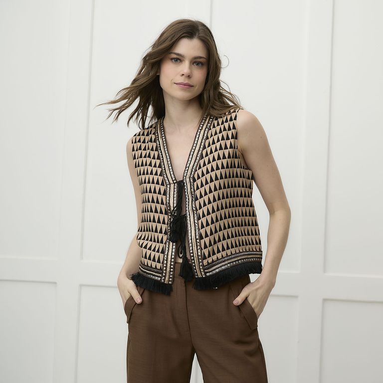 Vest Estampado Mujer