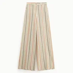DIXIE - Pantalón Rayas Algodón Mujer