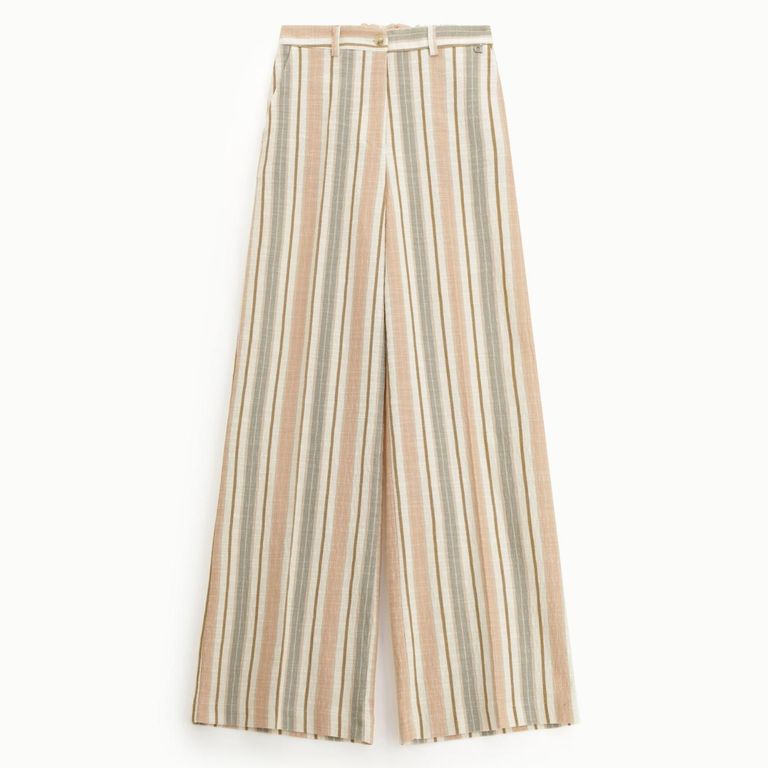 Pantalón Rayas Algodón Mujer