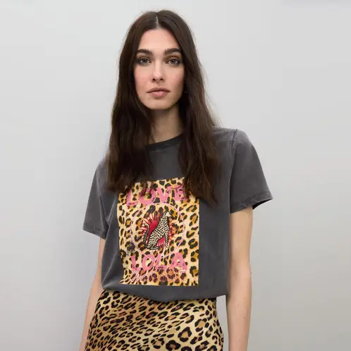 LOLA CASADEMUNT - Polera Estampada 100% Algodón Mujer