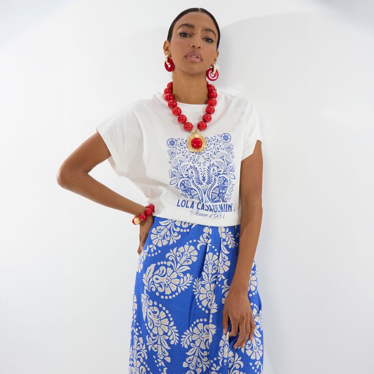 Polera Estampada 100% Algodón Mujer