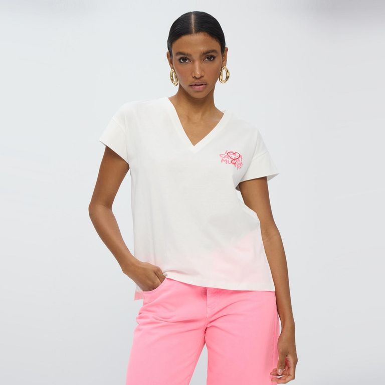 Polera Estampada 100% Algodón Mujer