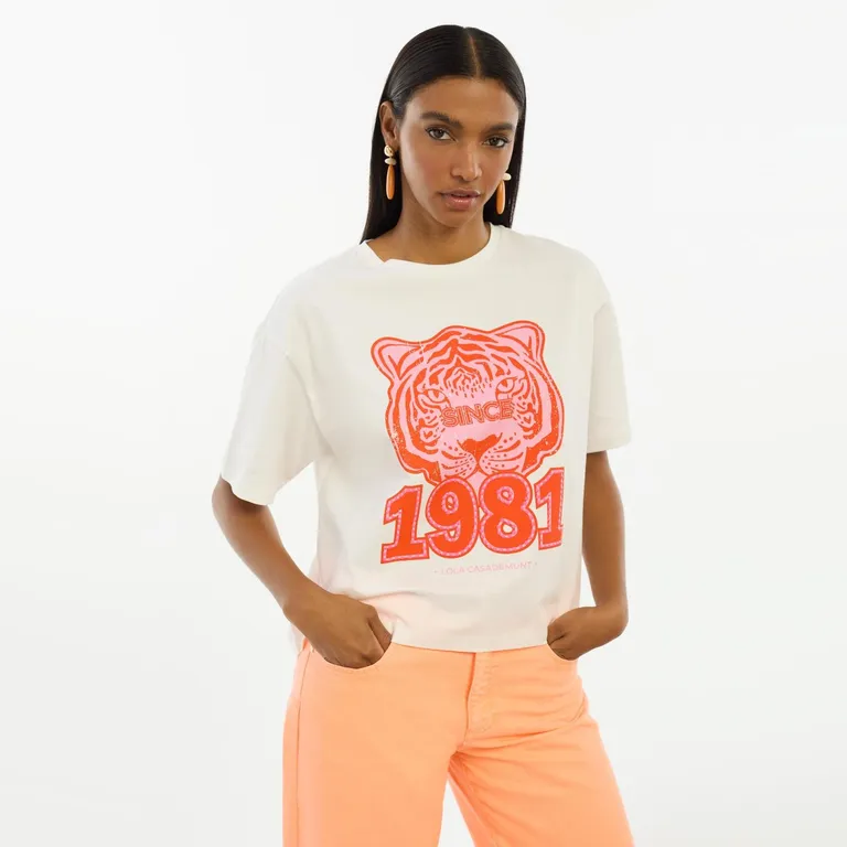 Polera Estampada 100% Algodón Mujer