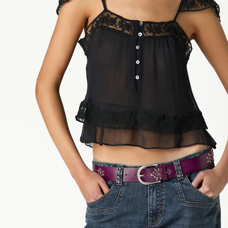 Top Detalles Encaje Mujer