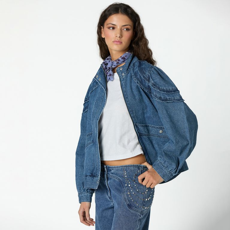 Chaqueta Denim 100% Algodón Mujer