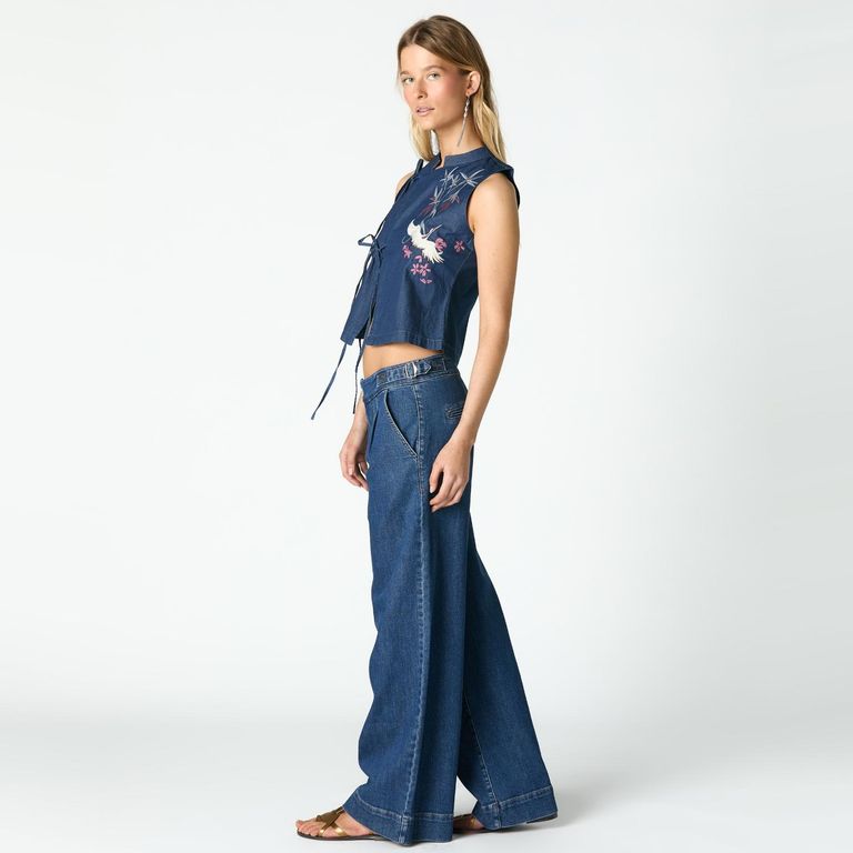 Jeans Hebillas Mujer
