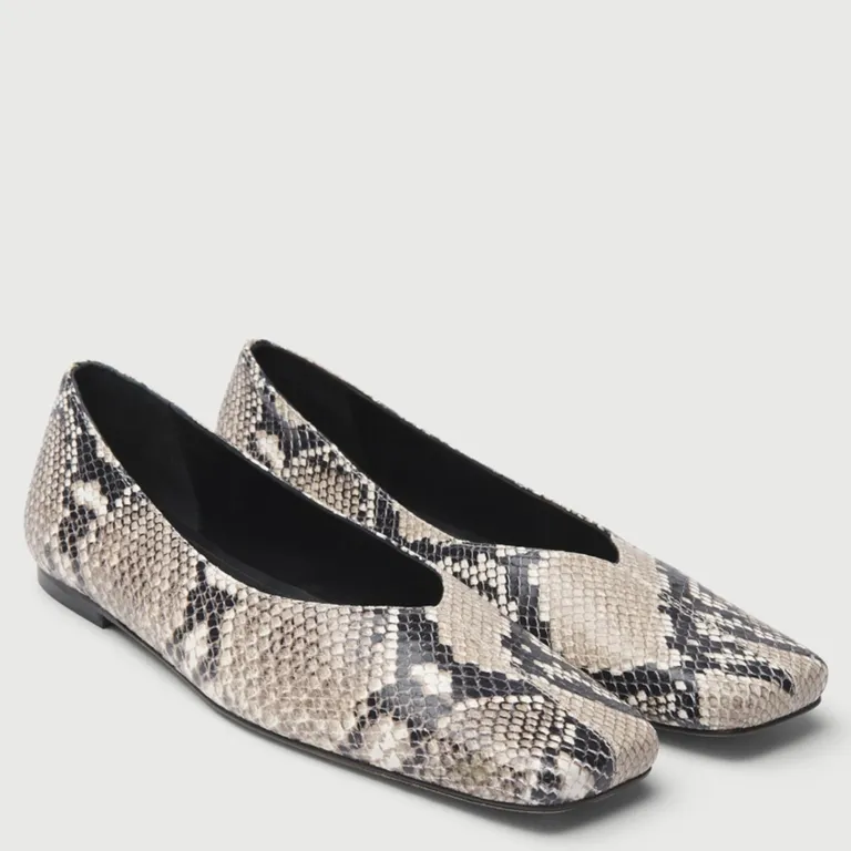 Ballerina Mujer Cuero Animal Print