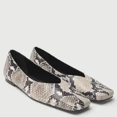 AUGUSTA - Ballerina Mujer Cuero Animal Print