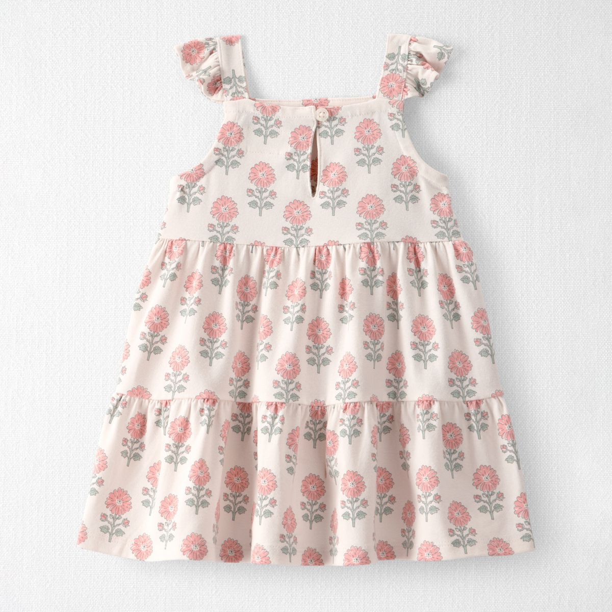 CARTER'S - Vestido de Algodón Orgánico con Cubre Pañal Bebé Niña Carter's