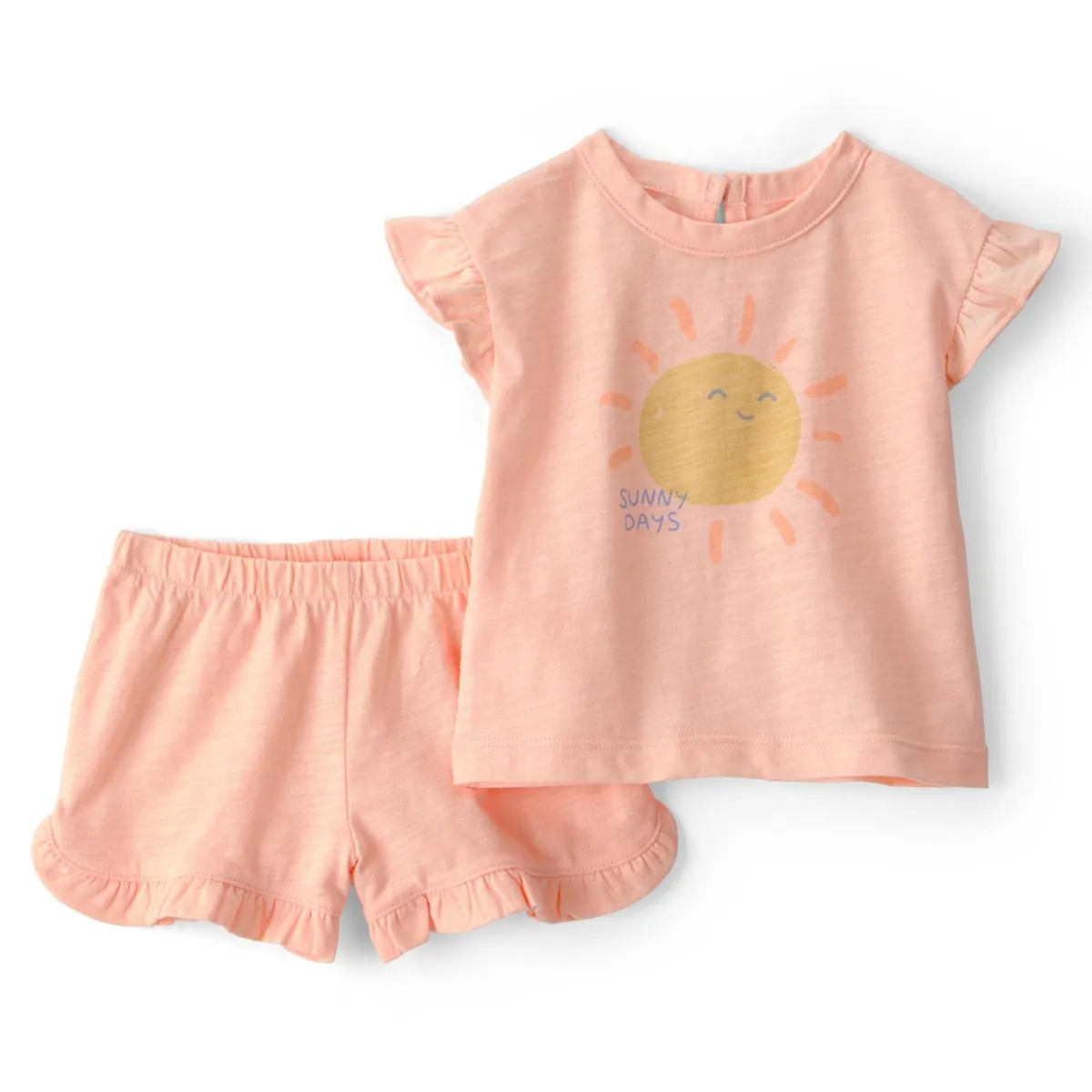 CARTER'S - Conjunto 2 Piezas Polera y Short Bebé Niña Carter´s